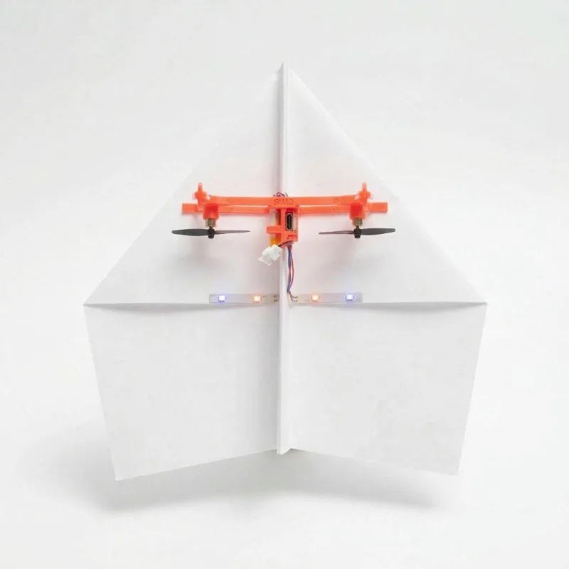Remote Control Model Airplane DIY Model Airplane Paper STEAM Teaching Aids Outdoor with Handle